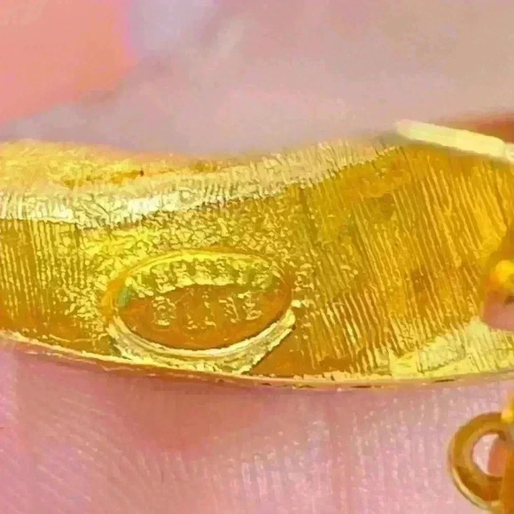 Kenneth Jay Lane KJL Vintage 90's Quality Costume Jewelry Earrings - Picture 4 of 4